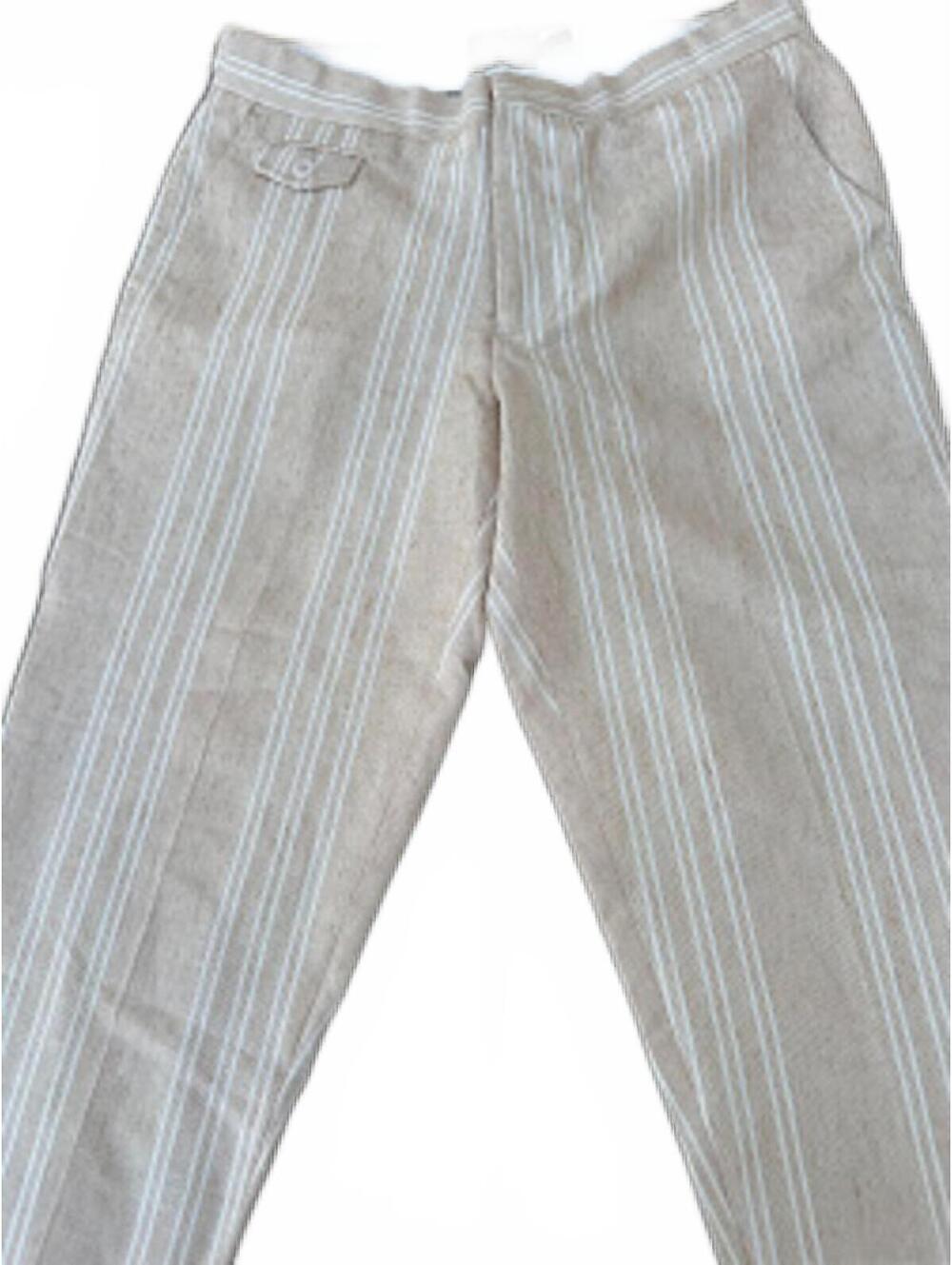 ASOS Striped Linen Blend Pants 33x30 NWT